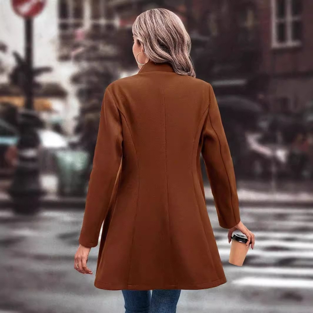 Slim Fit Wool Coat - Image 3