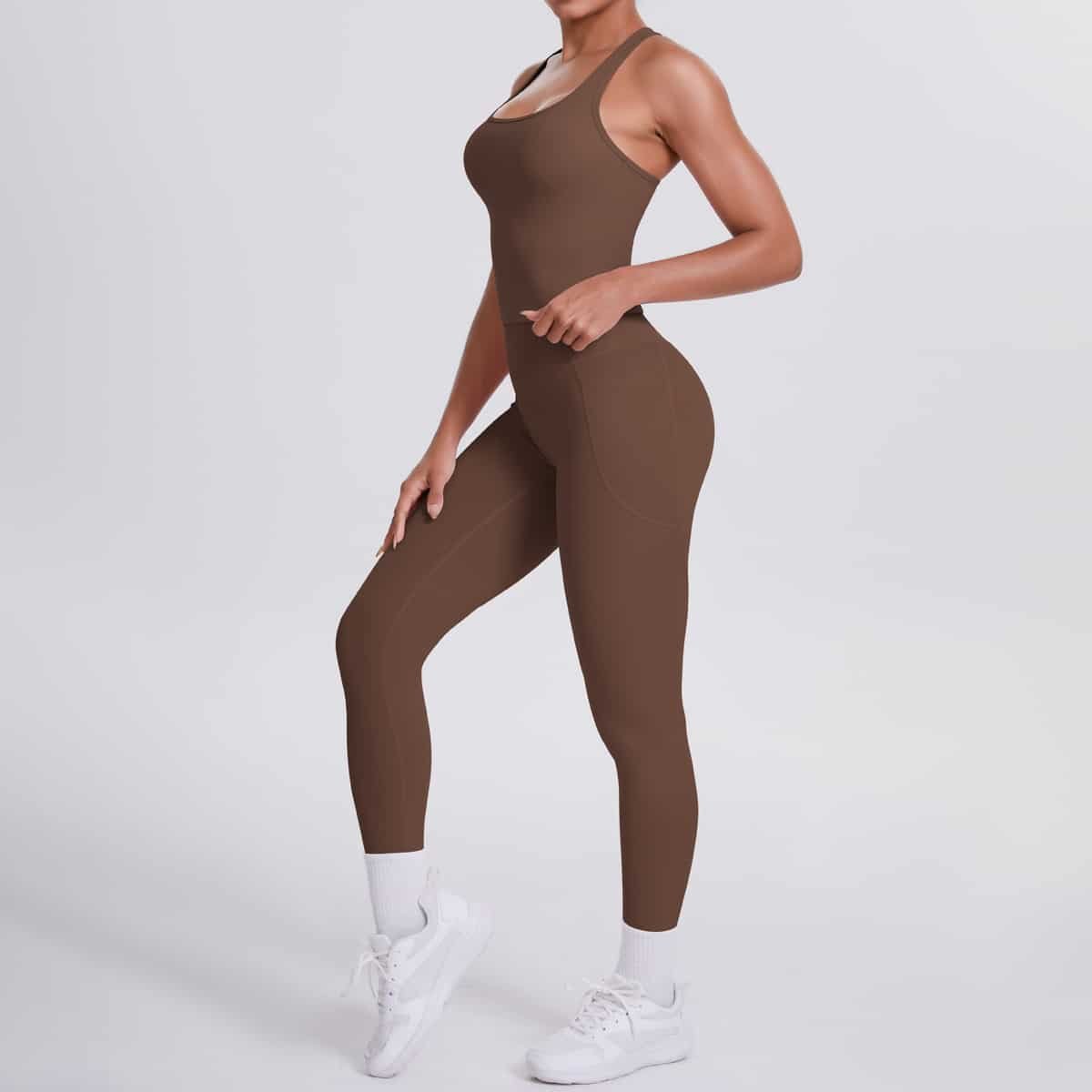 Brushed H Shaped Yoga Set - Image 8