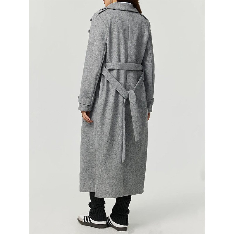 Cozy Long Woolen Outerwear - Image 5
