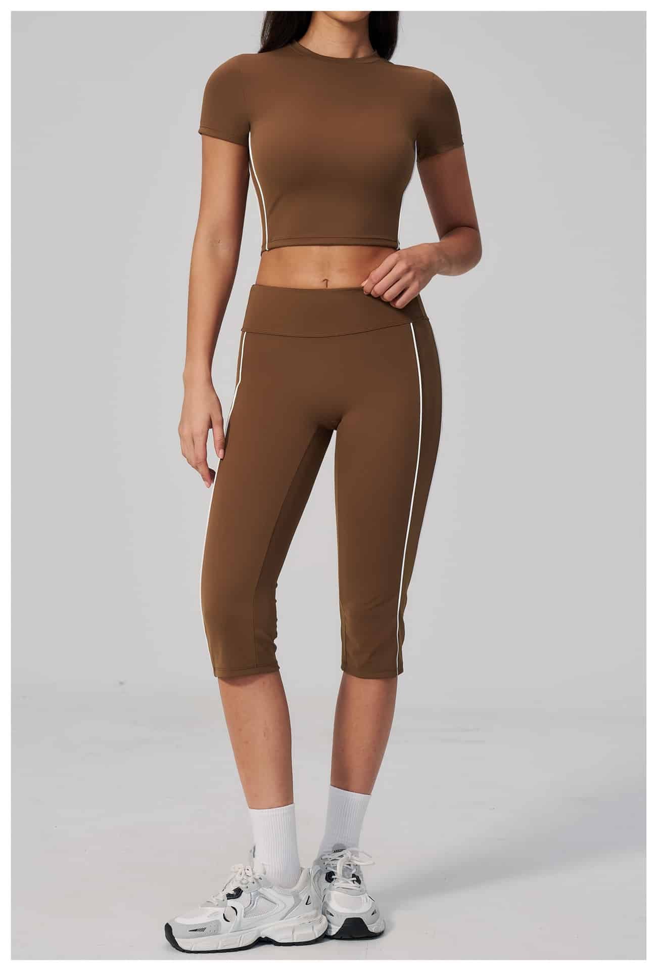 Brushed Tight Yoga T shirt - Image 6