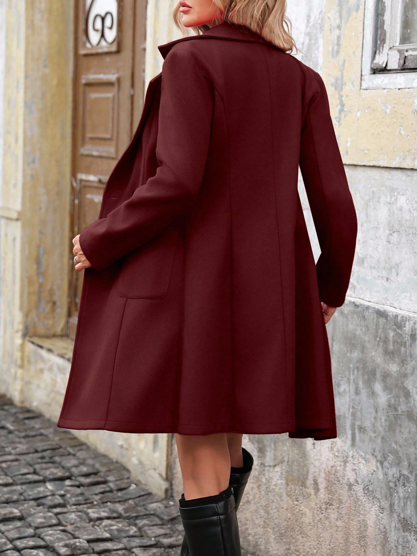 Elegant Woolen Blazers Coat - Image 8