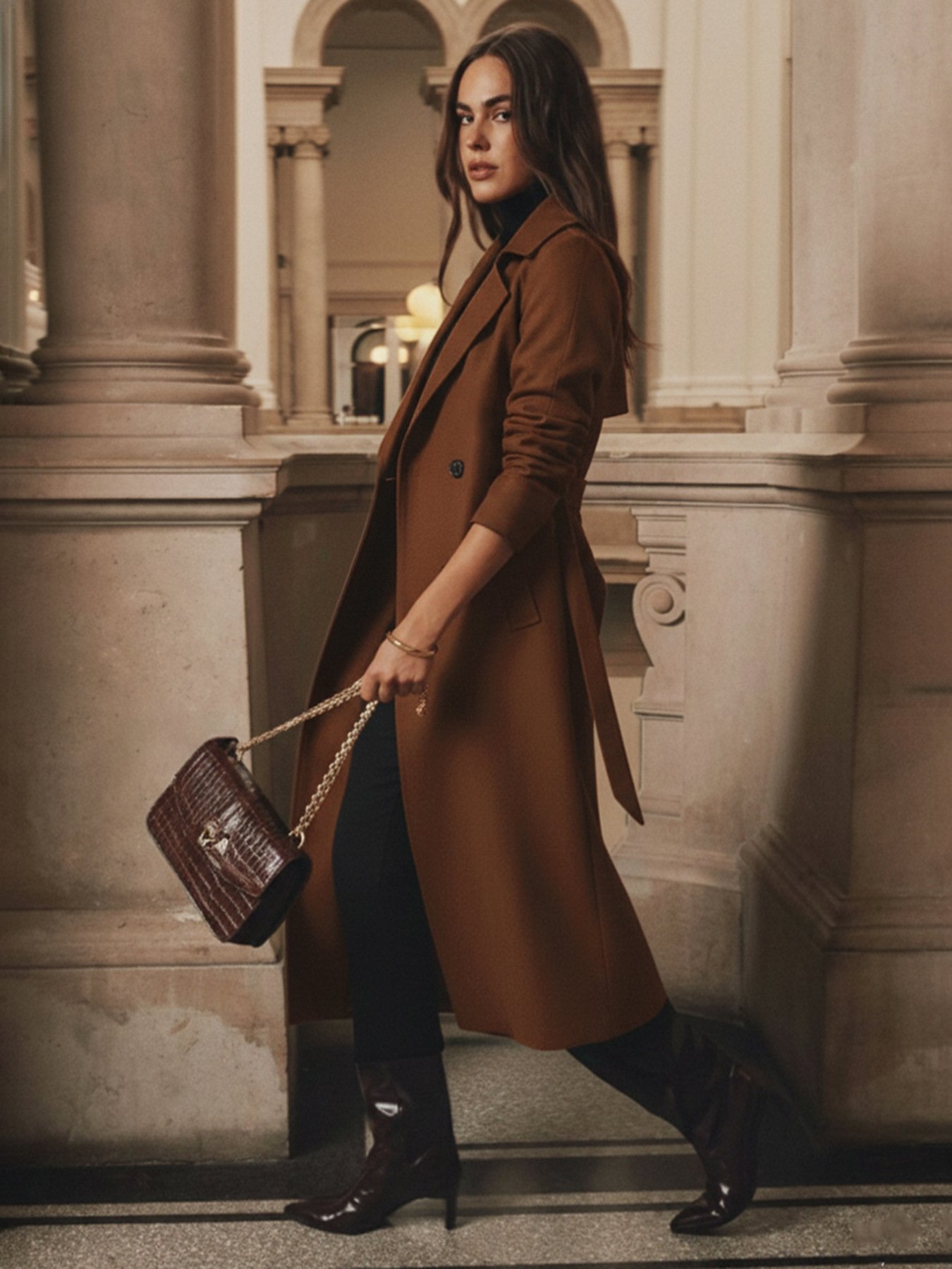 High Grade Elegant Woolen Coat - Image 3