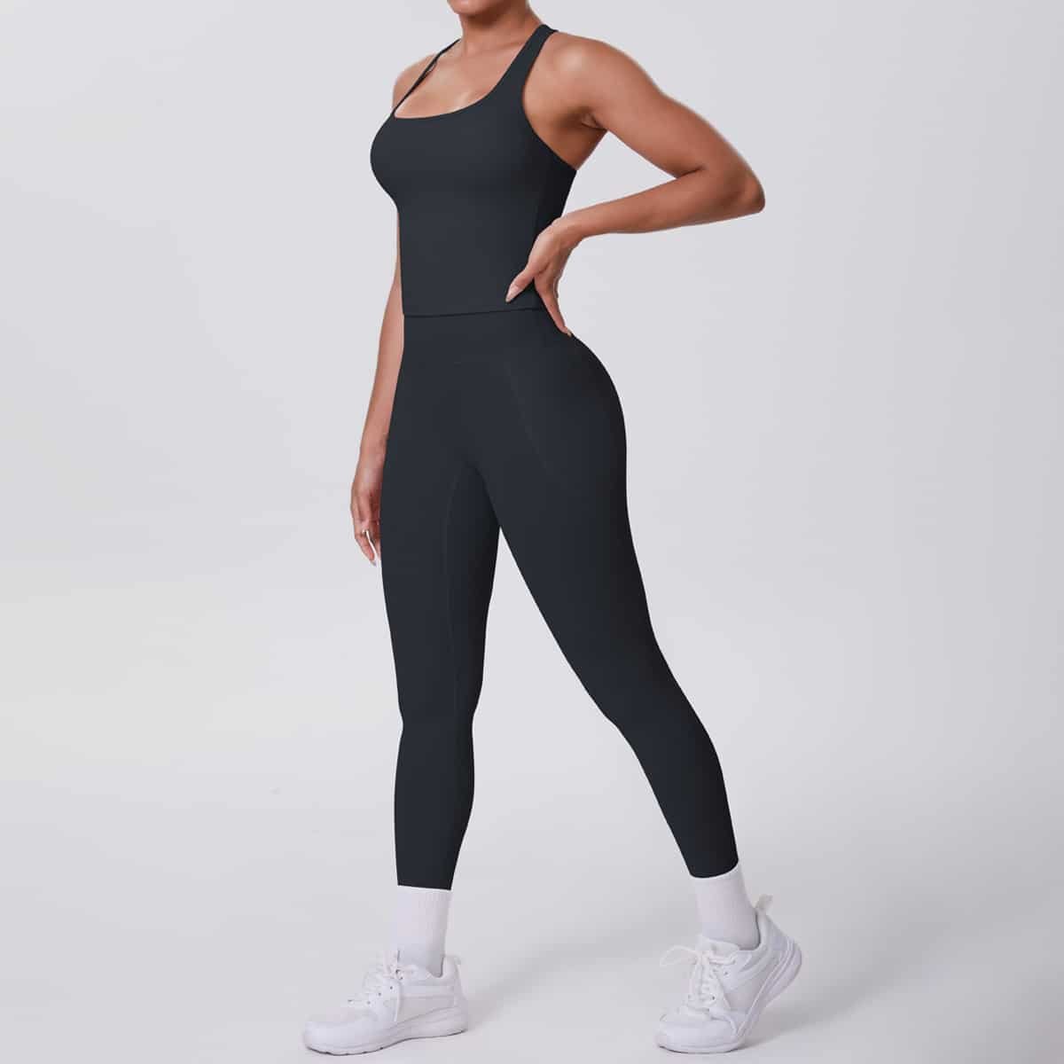 Brushed H Shaped Yoga Set - Image 15