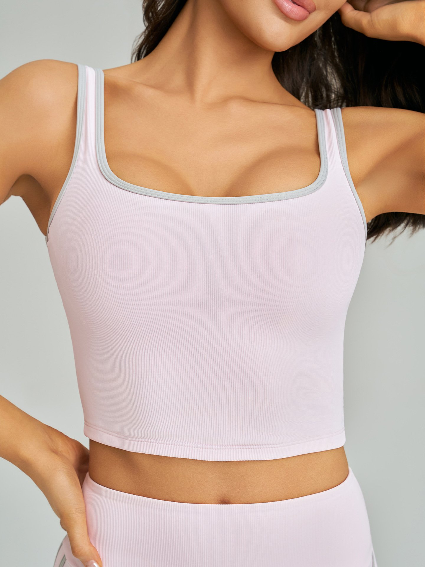 Beautiful Ribbed Yoga Vest - Image 6