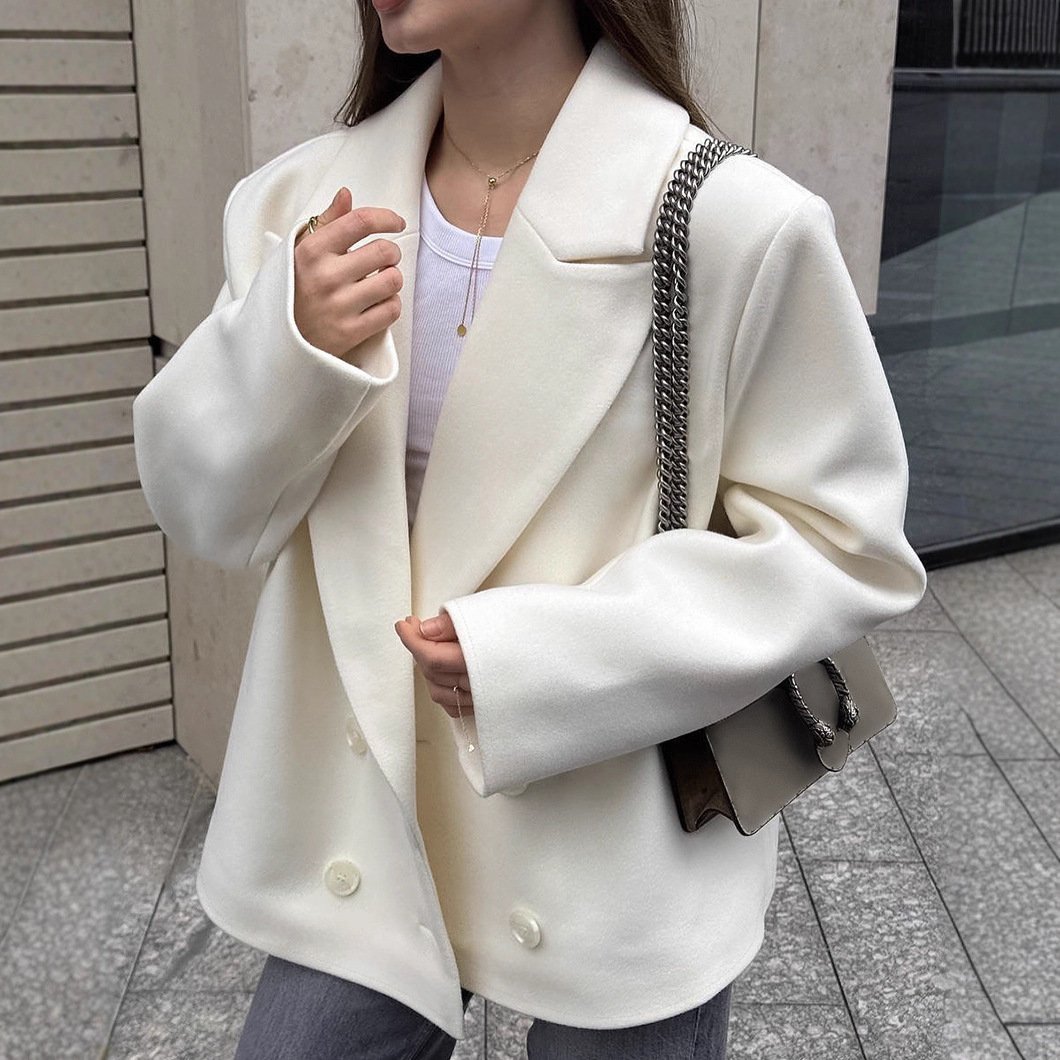 Casual White Blazer