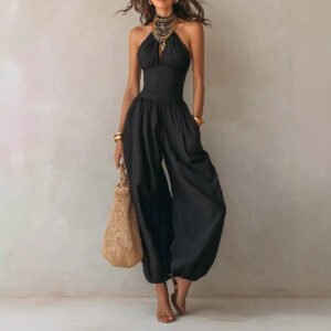 Halter Tight Vacation Jumpsuit