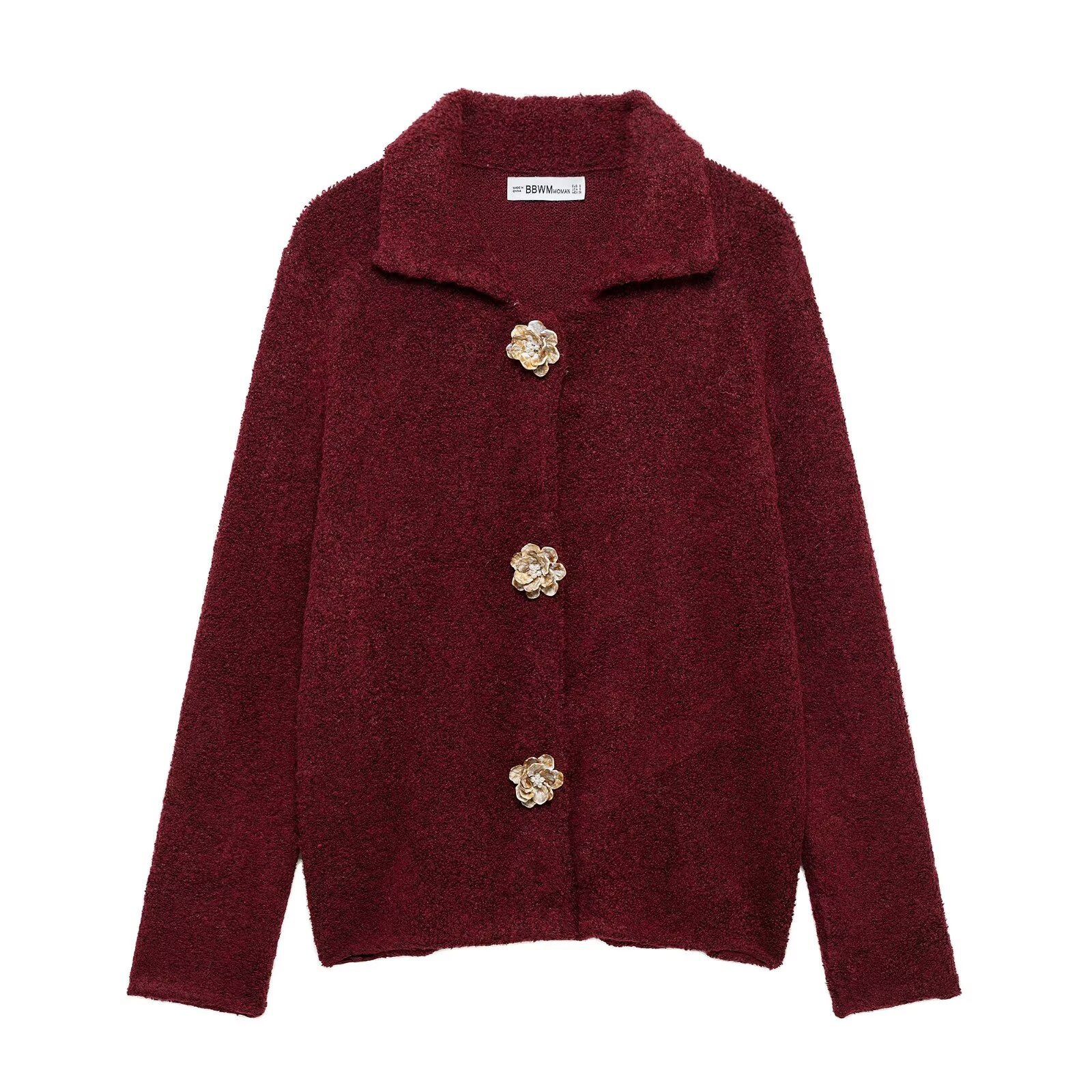 Elegant Knitted Cardigan Coat - Image 4