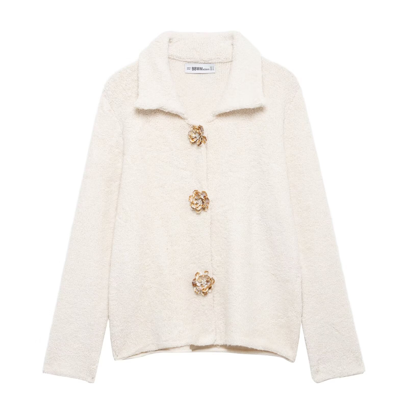 Elegant Knitted Cardigan Coat - Image 5