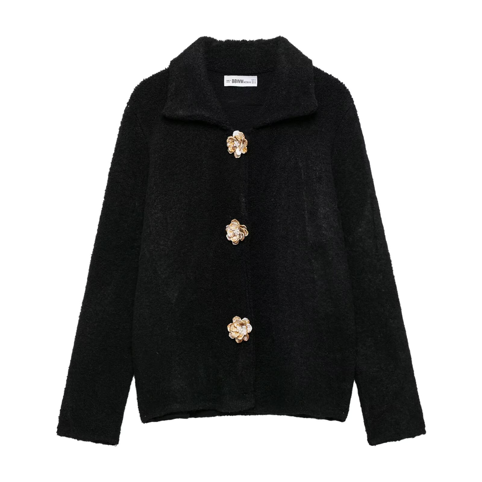 Elegant Knitted Cardigan Coat - Image 6
