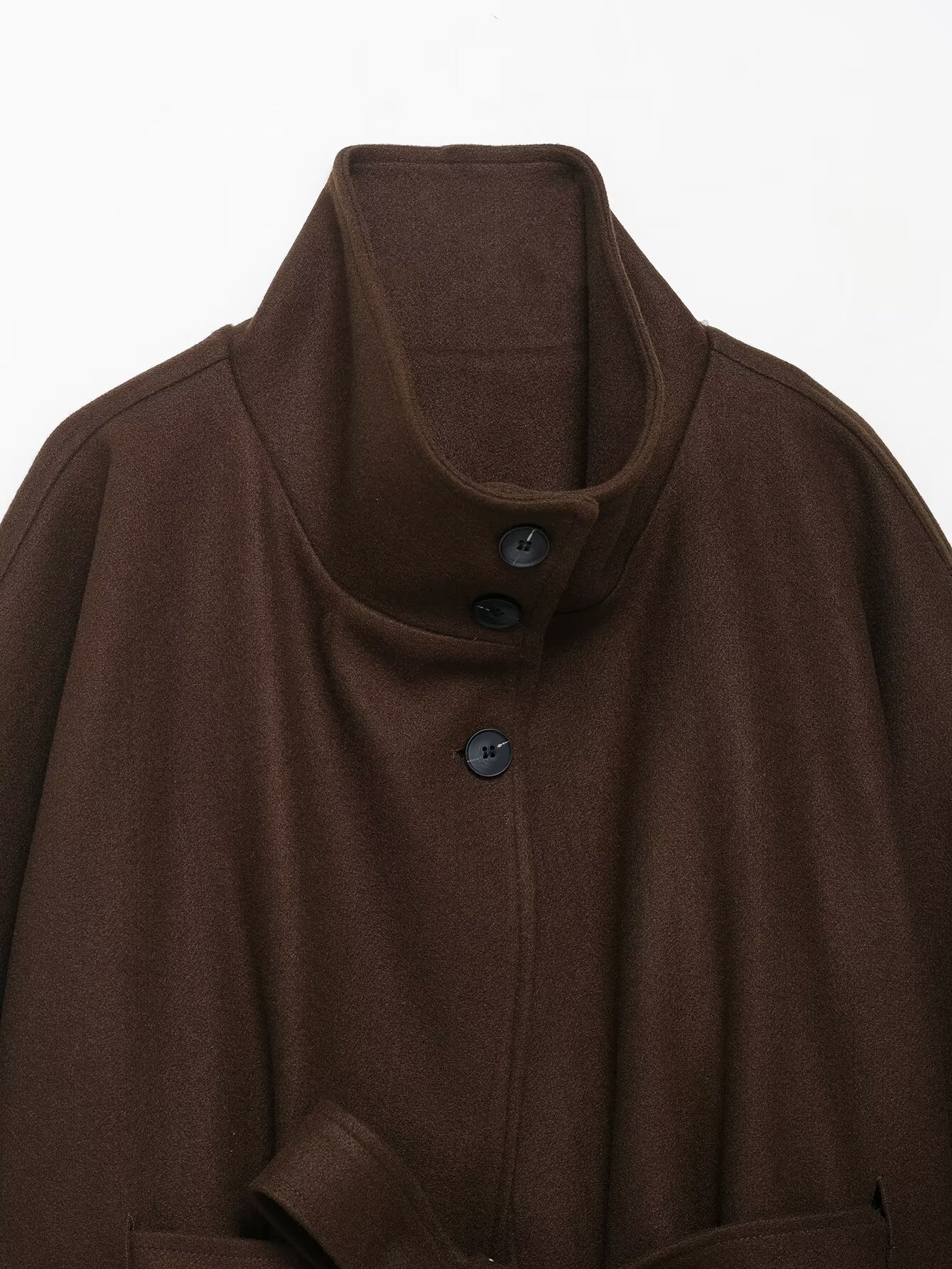Graceful Loose Woolen Coat - Image 5