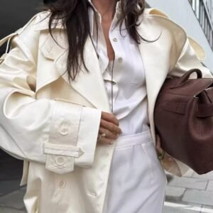 Cozy Short Trench Coat