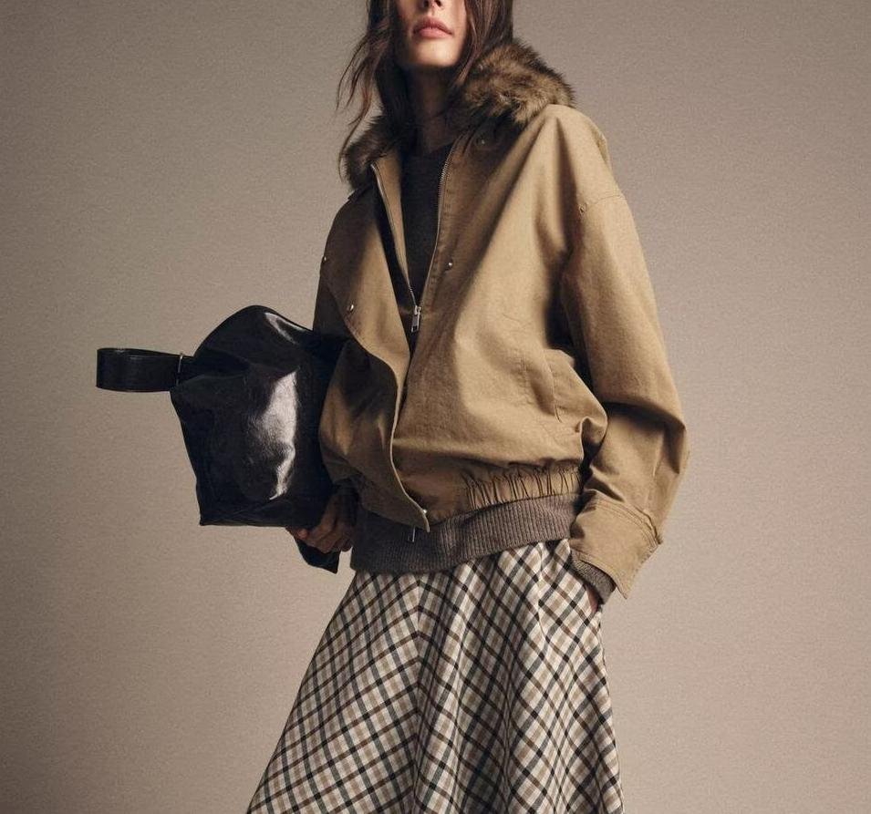Elegant Fur Collar Jacket