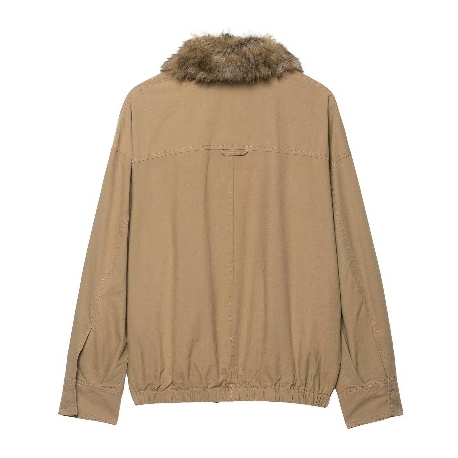 Elegant Fur Collar Jacket - Image 3