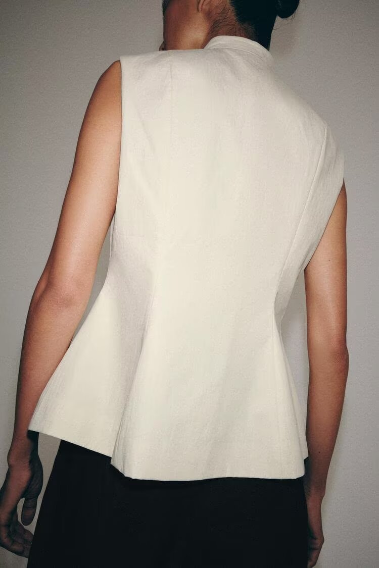 Casual Buckle Slim Vest - Image 2