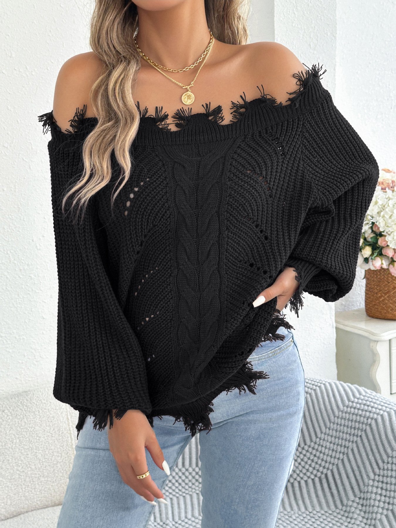 Lantern Sleeve Sweater - Image 15