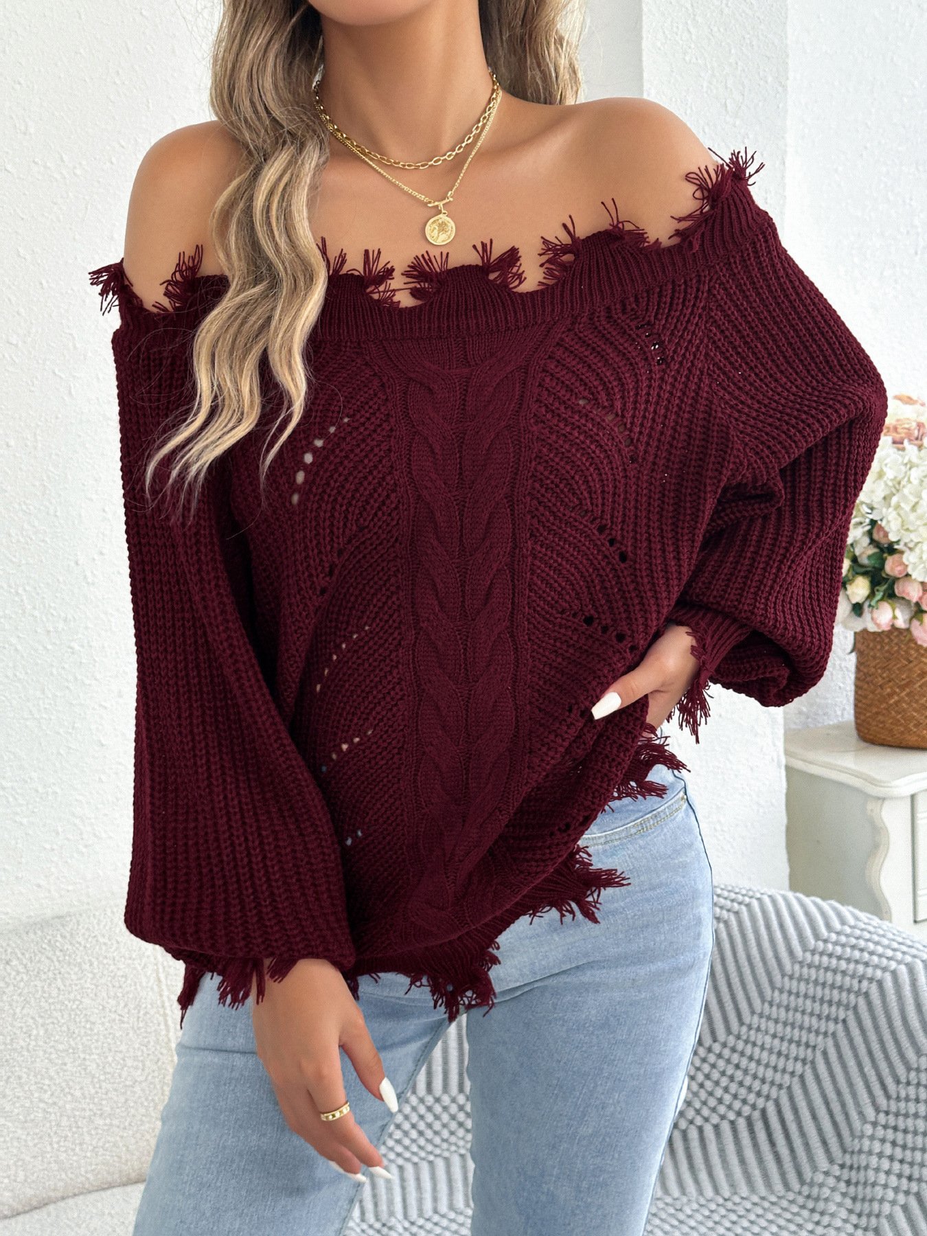 Lantern Sleeve Sweater - Image 9