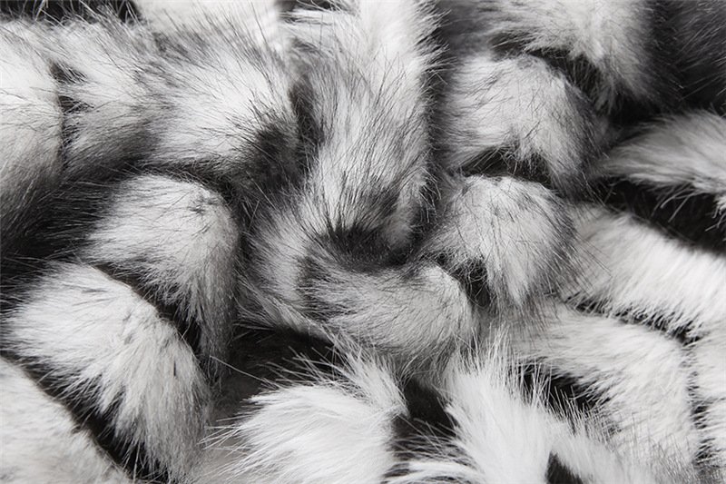Zipper Fur Short Coat - Image 11